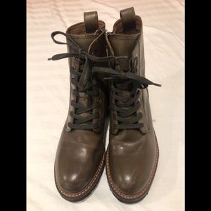 Barely Worn Frye Ella Moto Lace Boot.